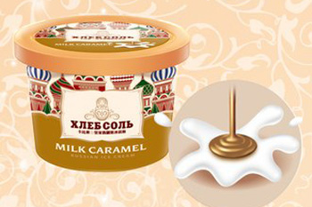 俄羅斯卡比索冰淇淋-牛奶焦糖-120ml-12盒/箱